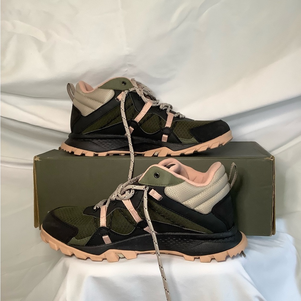 Timberland Green and Black Athletic Hiking Shoes